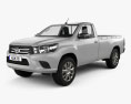 Toyota Hilux Single Cab SR з детальним інтер'єром 2015 3D модель