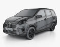 Toyota Astra Calya 2014 3D模型 wire render