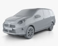 Toyota Astra Calya 2014 3D 모델  clay render