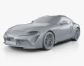 Toyota Supra US-spec 2019 3d model clay render