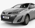 Toyota Yaris Хетчбек з детальним інтер'єром 2021 3D модель