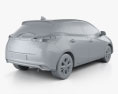 Toyota Yaris 해치백 인테리어 가 있는 2021 3D 모델 