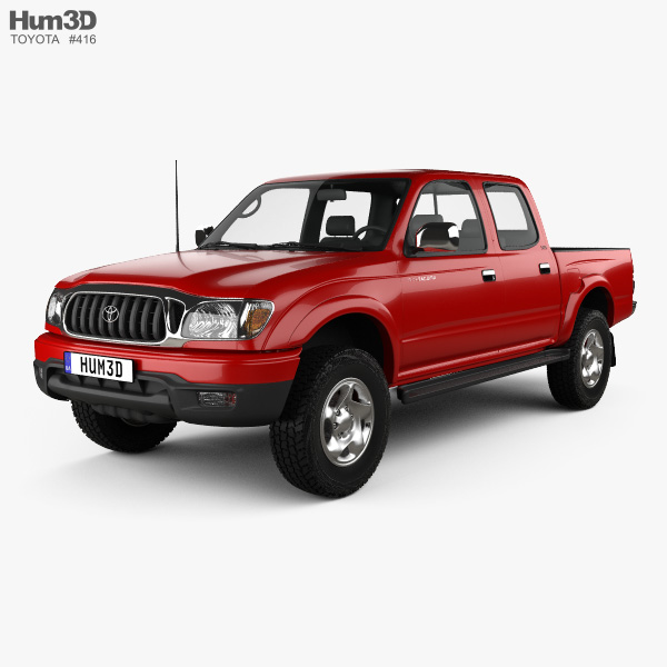 Toyota Tacoma 더블캡 Limited 2004 3D 모델 