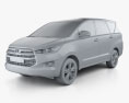 Toyota Innova mit Innenraum 2019 3D-Modell clay render