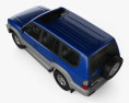 Toyota Land Cruiser Prado 5도어 2002 3D 모델  top view