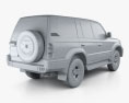 Toyota Land Cruiser Prado пятидверный 2002 3D модель