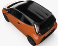 Toyota Aygo x-cite 3-door 2020 3d model top view