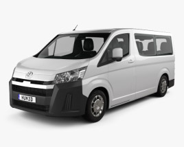 3D model of Toyota Hiace Passenger Van L1H1 Deluxe 2023