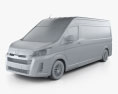 Toyota Hiace Passenger Van L2H2 GL 2022 3d model clay render
