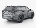 Toyota Highlander Platinum 2022 3D模型