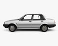 Toyota Corolla 轿车 1983 3D模型 侧视图