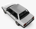 Toyota Corolla 轿车 1983 3D模型 顶视图