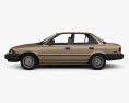 Toyota Corolla sedan 1987 3d model side view