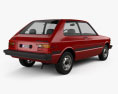 Toyota Starlet 1982 3D 모델  back view