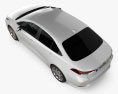 Toyota Corolla Altis 2022 3D-Modell Draufsicht