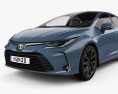 Toyota Corolla 하이브리드 세단 2022 3D 모델 