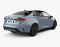 Toyota Corolla XSE US-spec 轿车 2022 3D模型 后视图