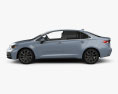 Toyota Corolla XSE US-spec sedan 2022 3D-Modell Seitenansicht