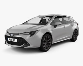 3D model of Toyota Corolla Touring Sports hybrid 2022
