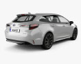 Toyota Corolla Touring Sports hybrid 2022 3d model back view