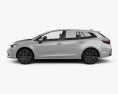 Toyota Corolla Touring Sports hybrid 2022 3d model side view