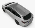Toyota Corolla Touring Sports hybrid 2022 3d model top view