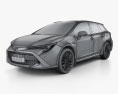 Toyota Corolla Trek 2022 Modello 3D wire render