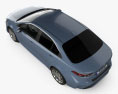 Toyota Corolla XLE US-spec sedan 2022 3D-Modell Draufsicht