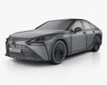 Toyota Mirai 2022 3D 모델  wire render