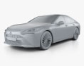 Toyota Mirai 2022 3d model clay render
