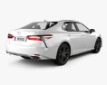Toyota Camry SE 2021 3d model back view