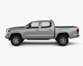 Toyota Tacoma 더블캡 Short bed SR5 2017 3D 모델  side view