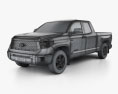 Toyota Tundra Double Cab SR5 2017 3d model wire render