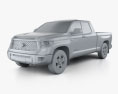 Toyota Tundra Doppelkabine SR5 2017 3D-Modell clay render