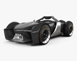 3D model of Toyota e-Racer 2020