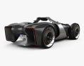 Toyota e-Racer 2020 3D-Modell Rückansicht