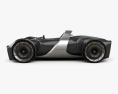 Toyota e-Racer 2020 3D 모델  side view