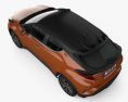 Toyota C-HR 2022 3D-Modell Draufsicht