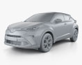 Toyota C-HR 2022 Modello 3D clay render