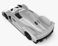 Toyota GR Super Sport 2019 3D-Modell Draufsicht