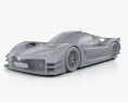 Toyota GR Super Sport 2019 3D模型 clay render