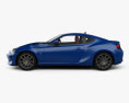 Toyota GT86 US-spec with HQ interior 2016 3d model side view