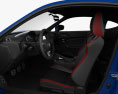 Toyota GT86 US-spec с детальным интерьером 2016 3D модель seats