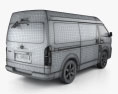 Toyota Hiace Passenger Van L1H3 DX RHD with HQ interior 2015 3d model