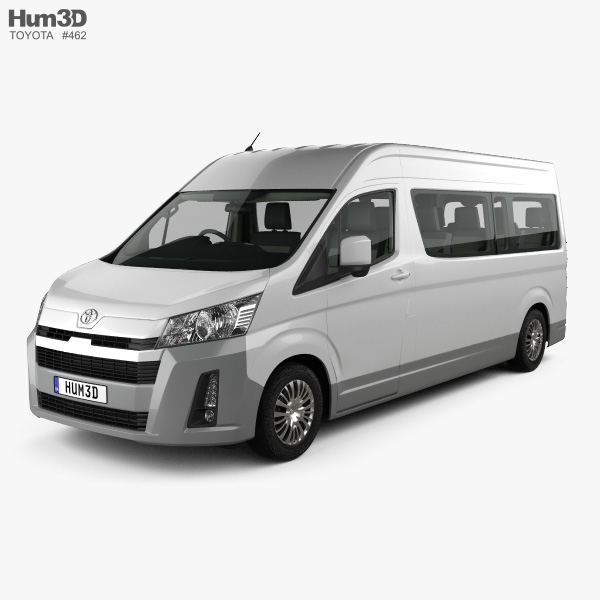 Toyota Hiace Passenger Van L2H2 GL with HQ interior RHD 2023 3D model