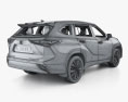 Toyota Highlander Platinum mit Innenraum 2022 3D-Modell