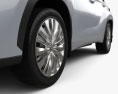 Toyota Highlander Platinum 인테리어 가 있는 2022 3D 모델 