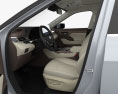 Toyota Highlander Platinum с детальным интерьером 2022 3D модель seats