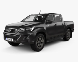 Toyota Hilux Double Cab L-edition with HQ interior 2021 3D model