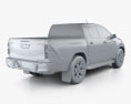 Toyota Hilux Doppelkabine L-edition mit Innenraum 2021 3D-Modell